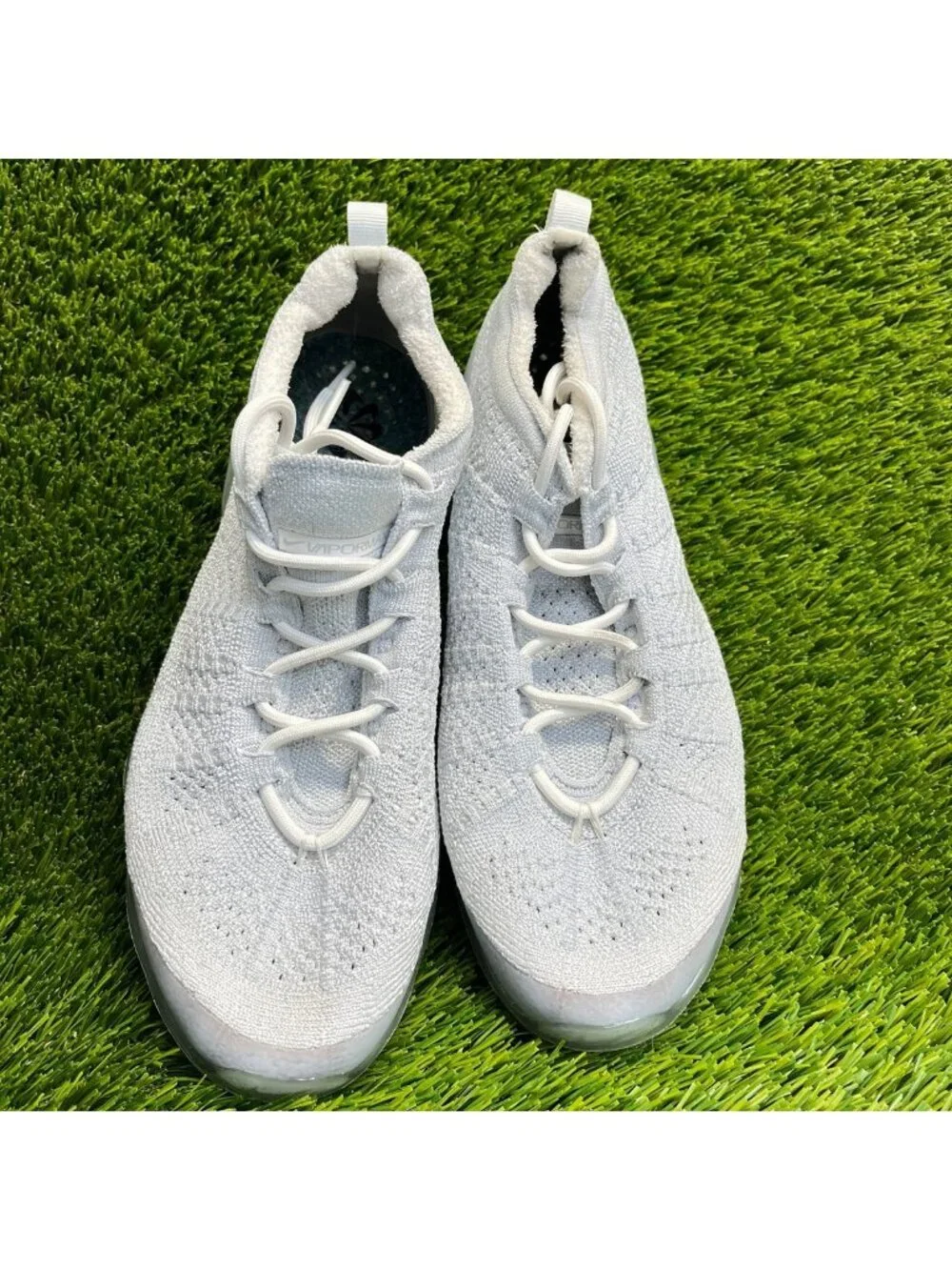 Nike Air VaporMax 2023 FK Pure Platinum Gray Mens Size 8 Running Shoes Sneakers